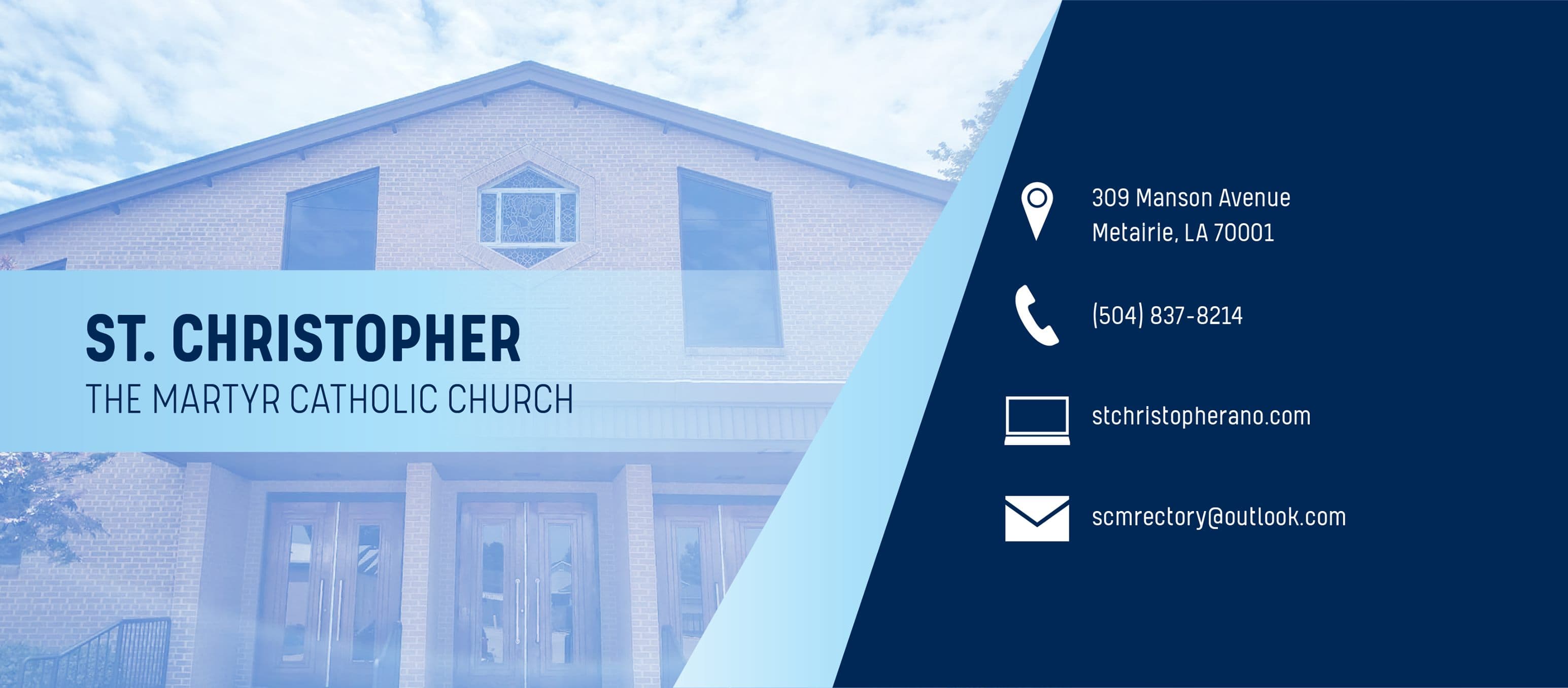 St. Christopher the Martyr, a Catholic parish (church) in Metairie, Louisiana